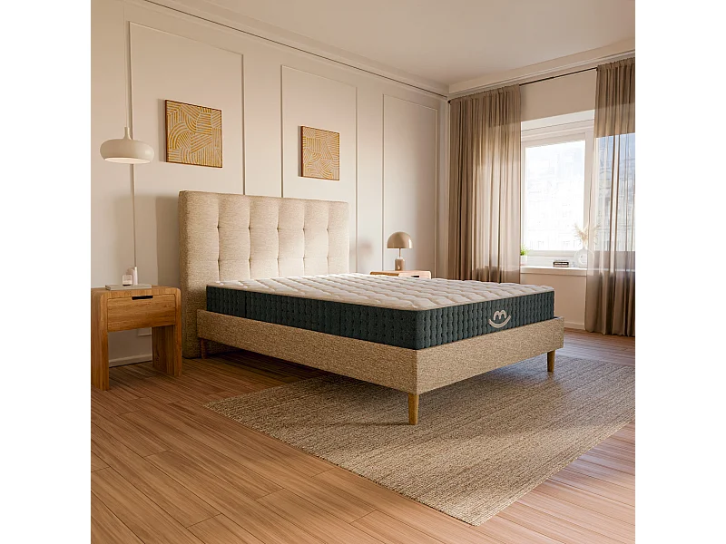 Pack lit et matelas hybride 80x200 épais 26cm