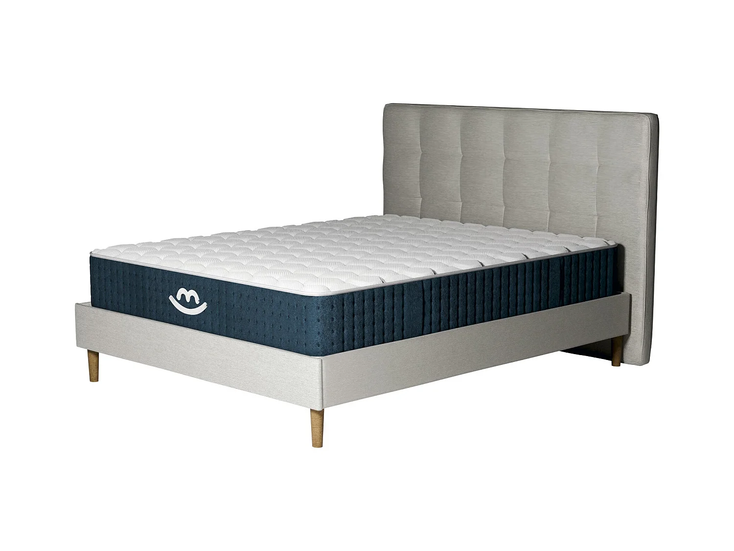 Pack lit et matelas hybride 80x200 épais 26cm