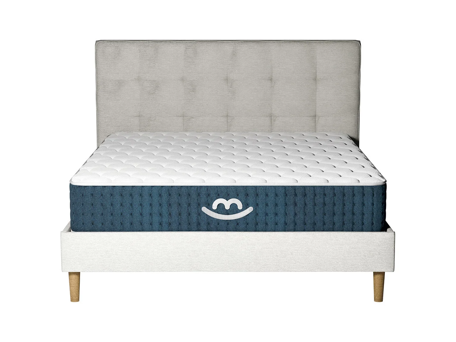 Pack lit et matelas hybride 80x200 épais 26cm