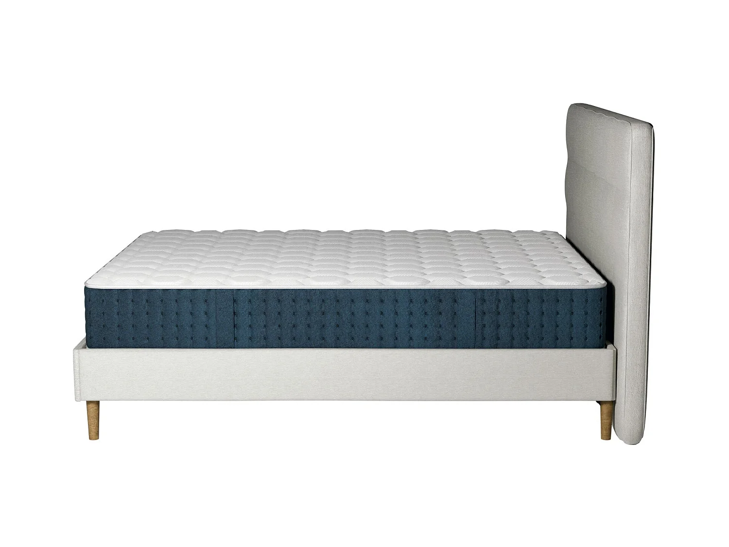 Pack lit et matelas hybride 80x200 épais 26cm