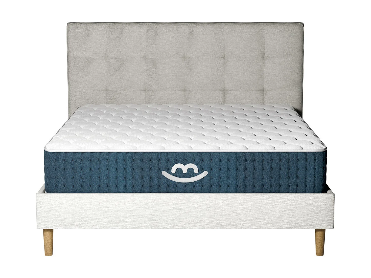 Pack lit et matelas hybride 80x200 épais 26cm