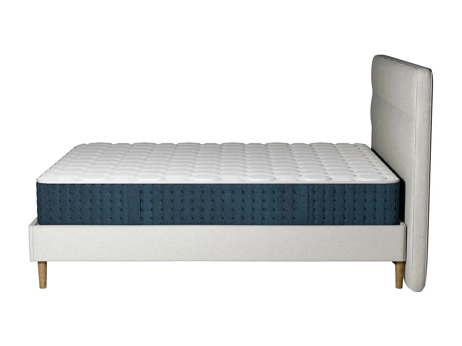 Pack lit et matelas hybride 80x200 épais 26cm