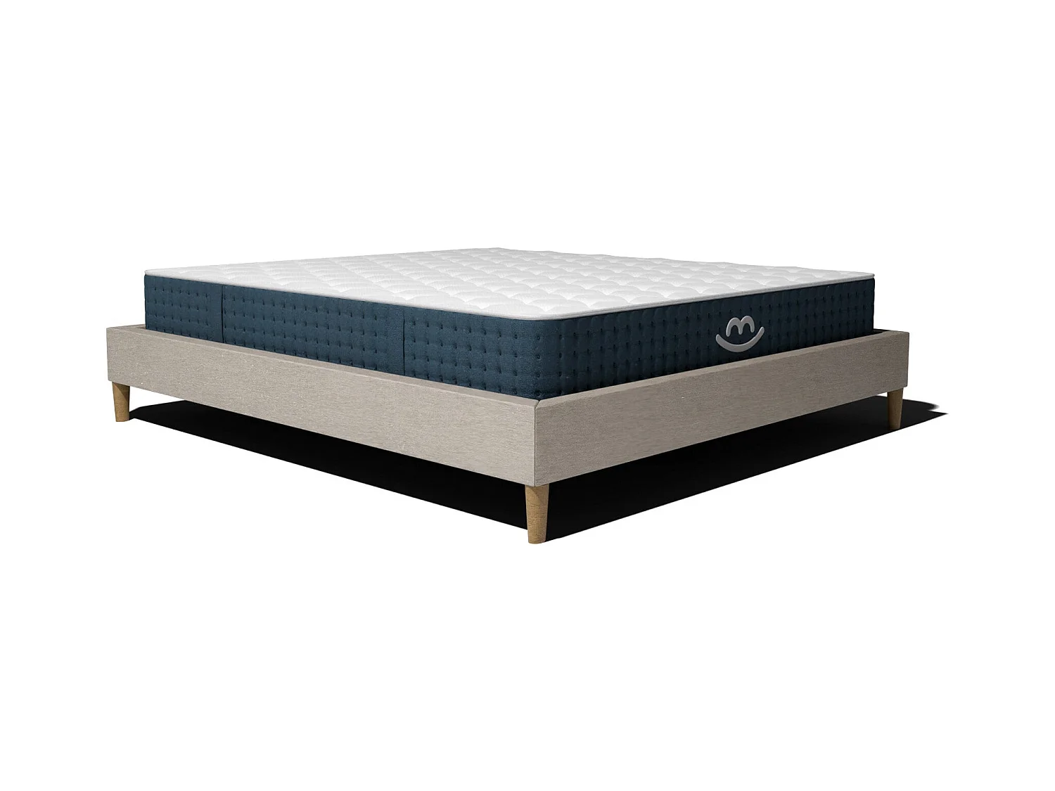 Pack sommier à latte et matelas hybride 80x200 épais 26cm