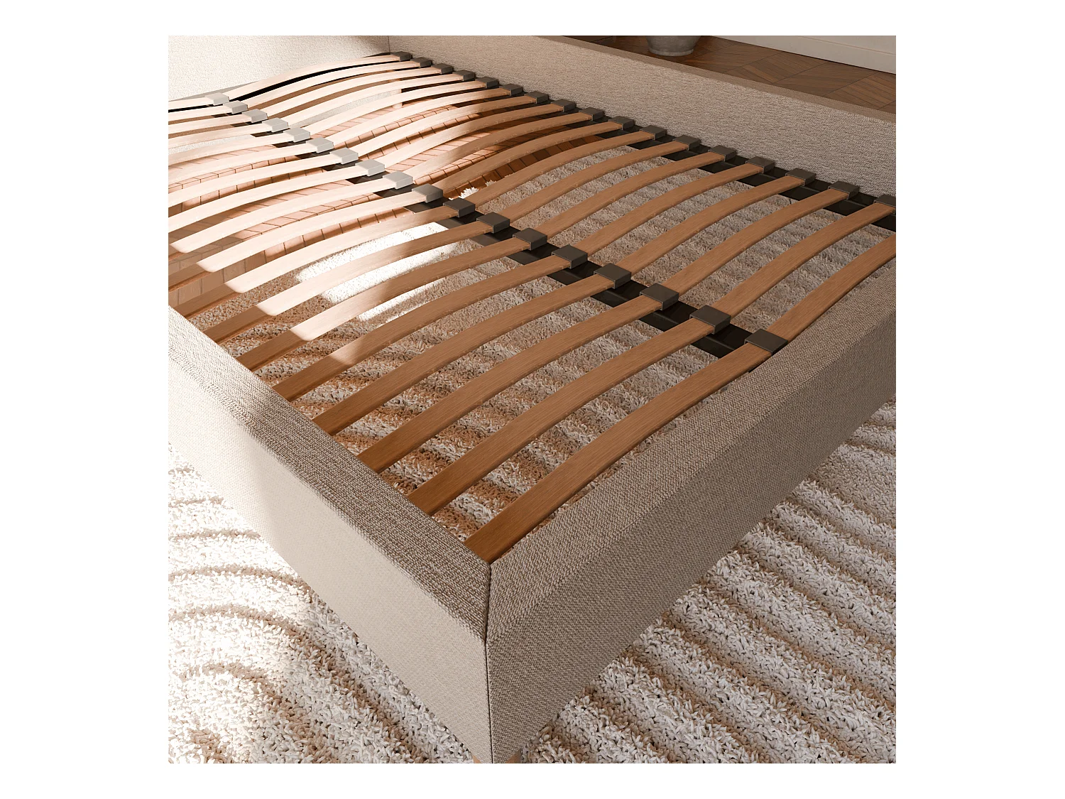 Pack sommier à latte et matelas hybride 80x200 épais 26cm