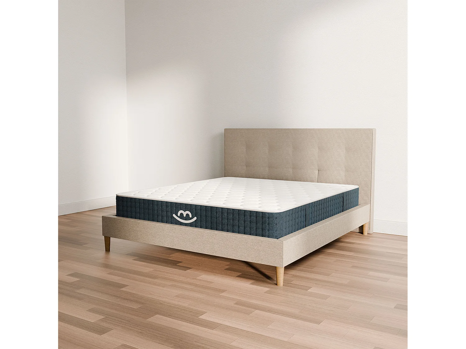 Pack sommier à latte et matelas hybride 80x200 épais 26cm