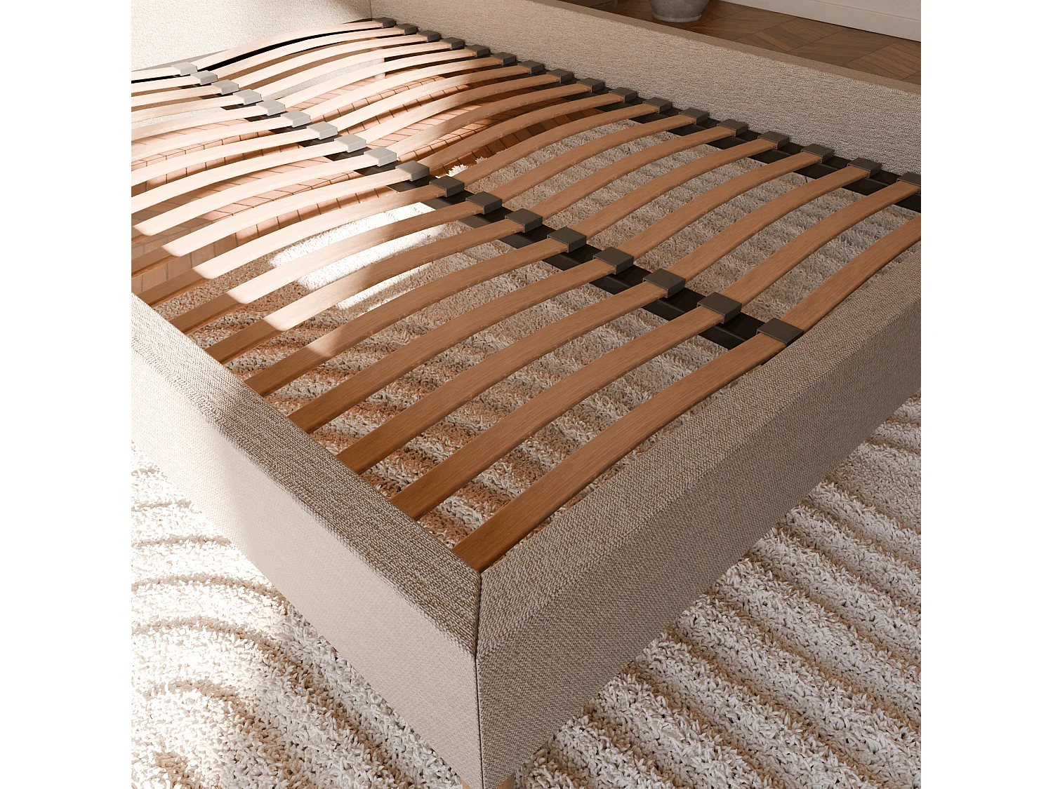 Pack sommier à latte et matelas hybride 80x200 épais 26cm