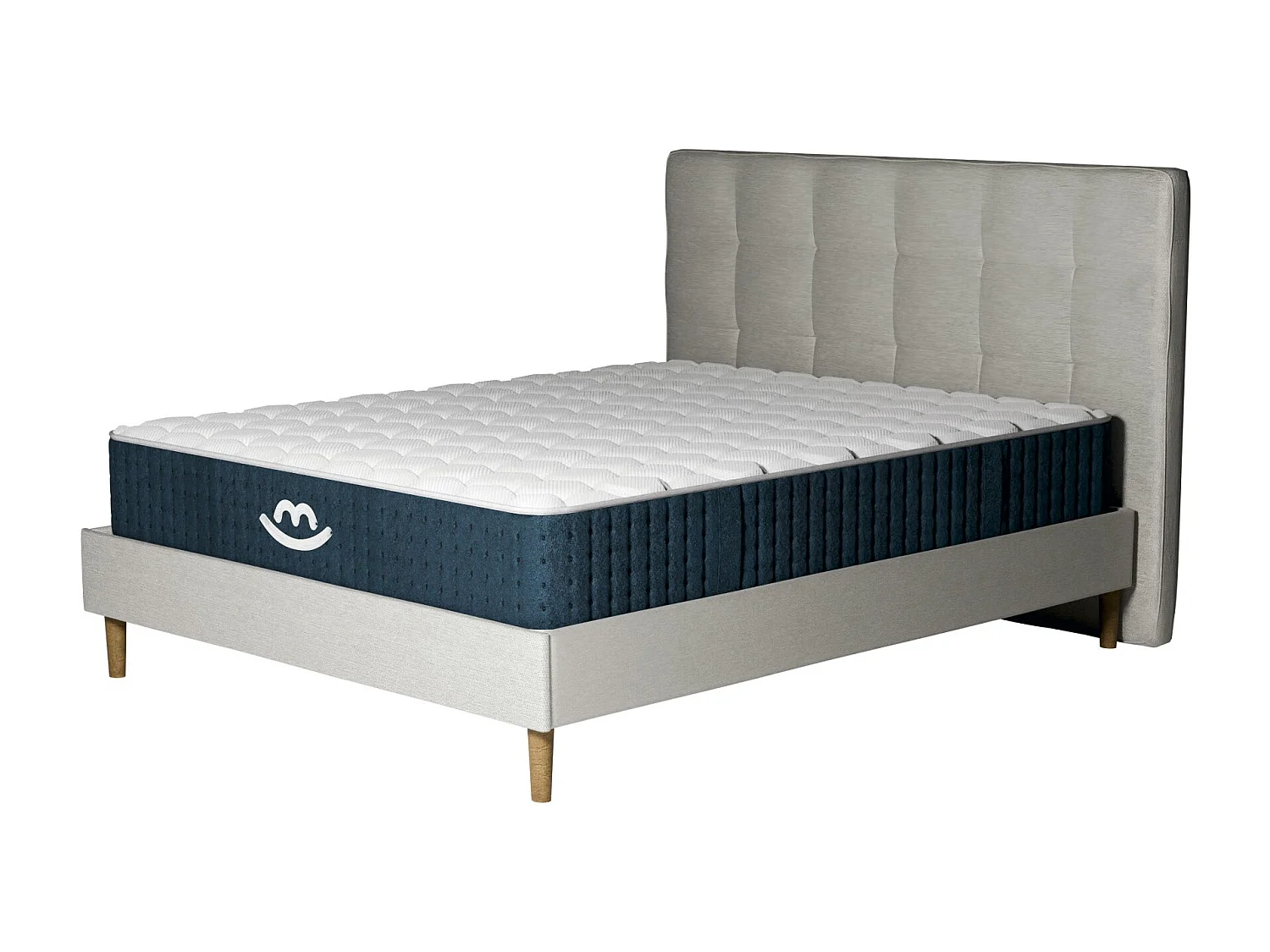 Pack lit et matelas hybride 180x200 épais 26cm