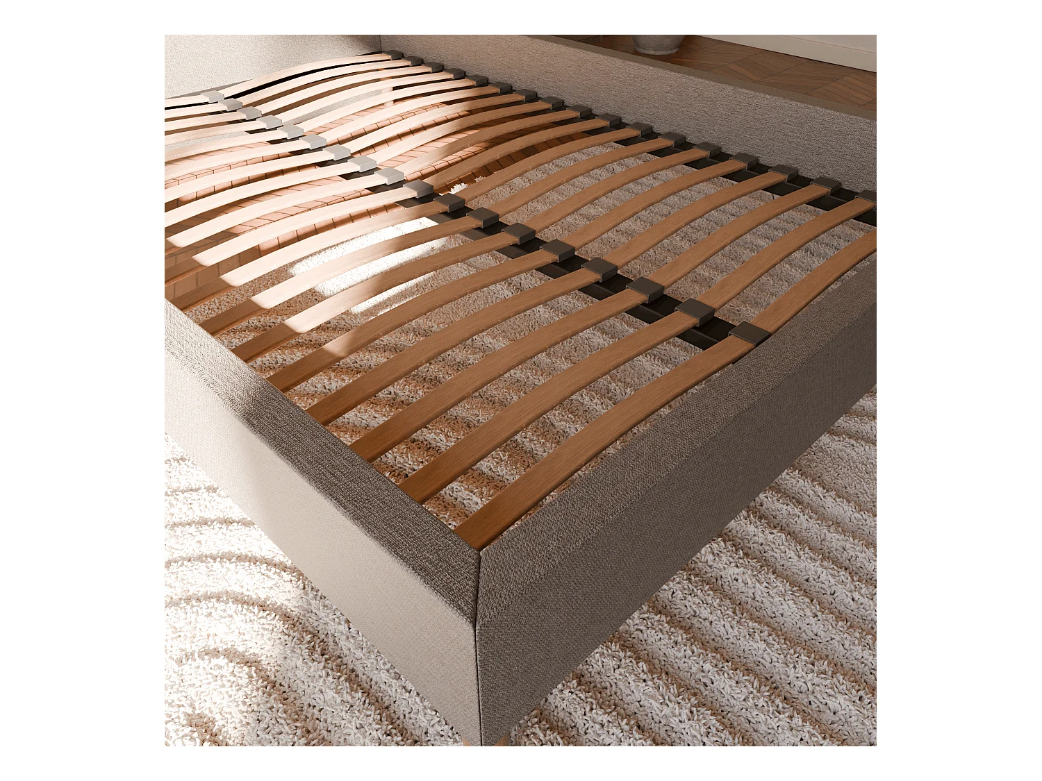 Pack sommier à latte et matelas hybride 80x200 épais 26cm