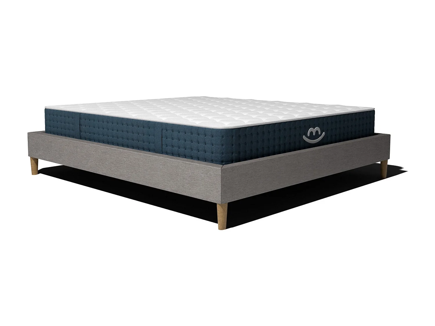 Pack sommier à latte et matelas hybride 80x200 épais 26cm