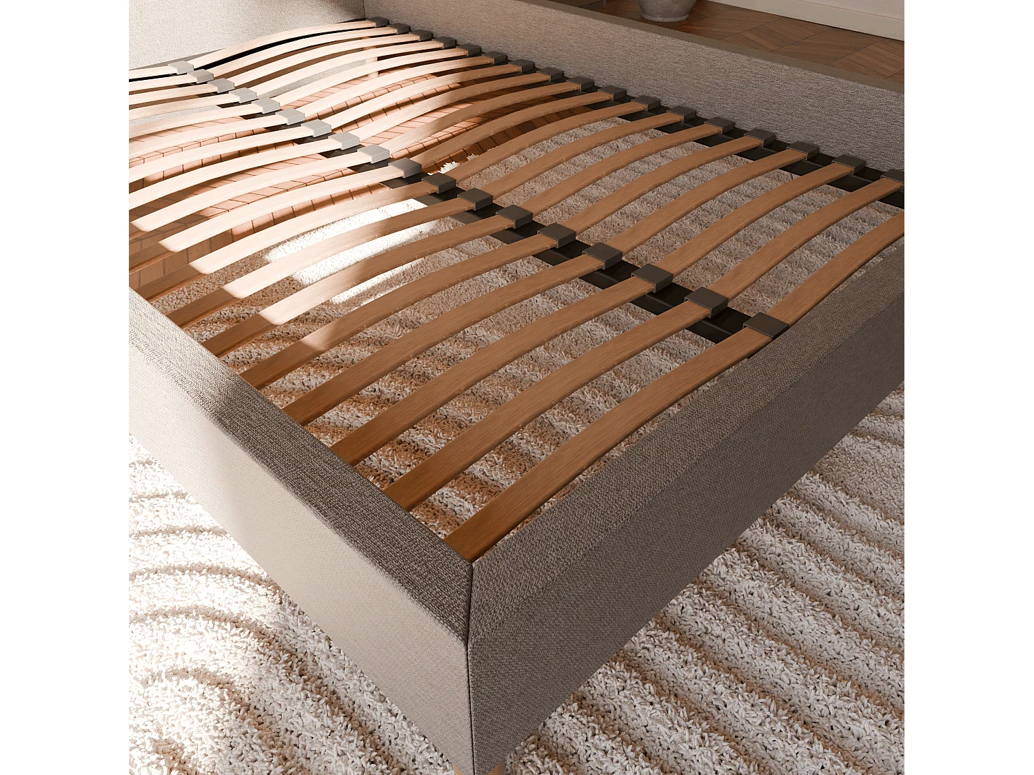 Pack sommier à latte et matelas hybride 80x200 épais 26cm