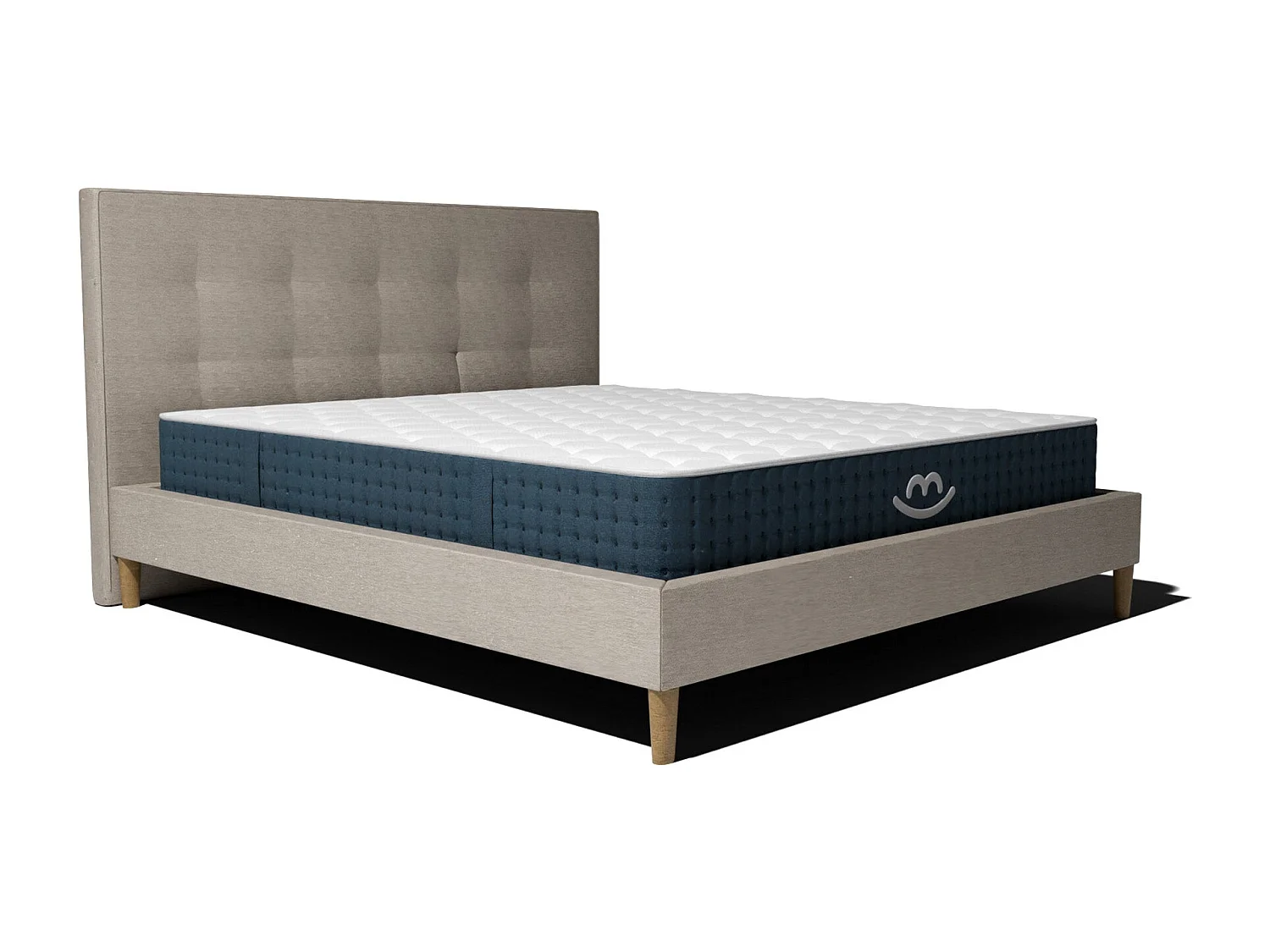 Pack lit et matelas hybride 160x200 épais 26cm