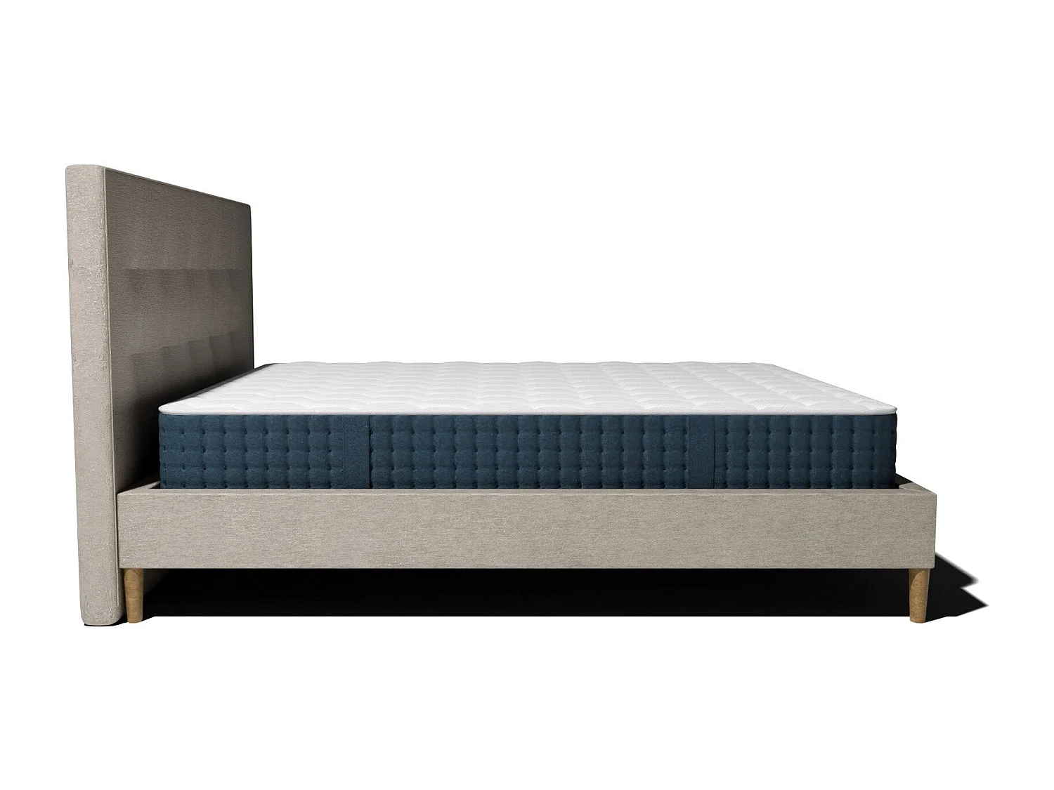 Pack lit et matelas hybride 160x200 épais 26cm