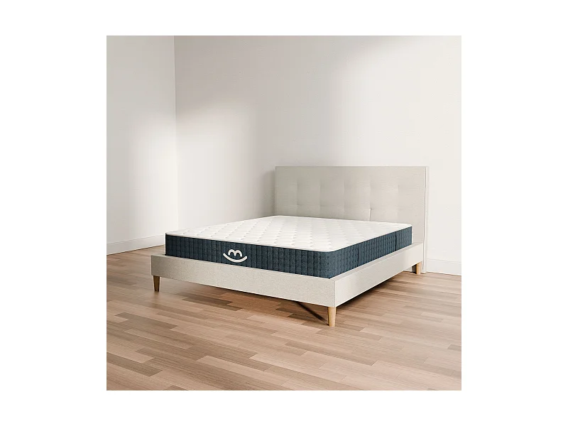 Pack sommier à latte et matelas hybride 80x200 épais 26cm