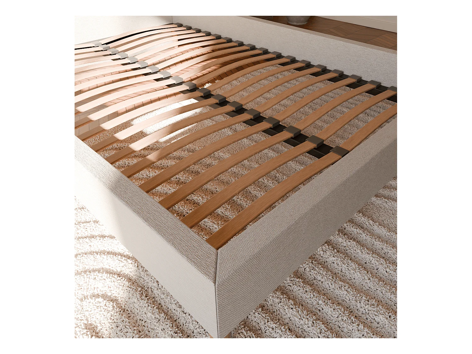 Pack sommier à latte et matelas hybride 80x200 épais 26cm