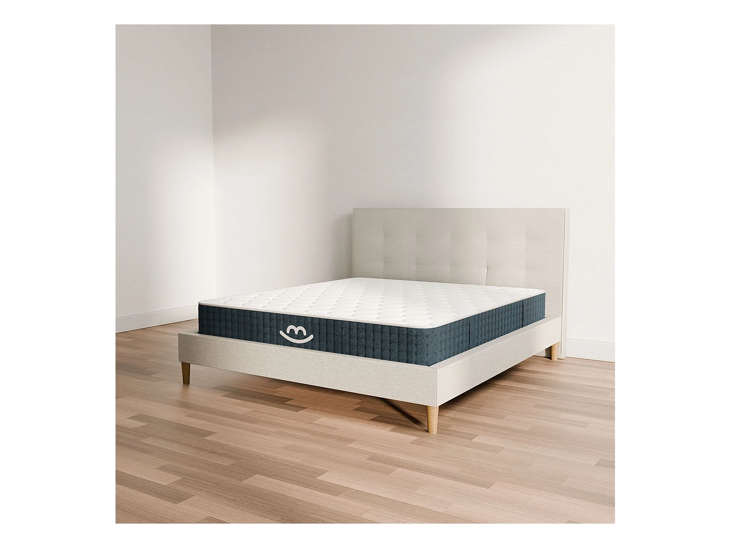 Pack sommier à latte et matelas hybride 80x200 épais 26cm