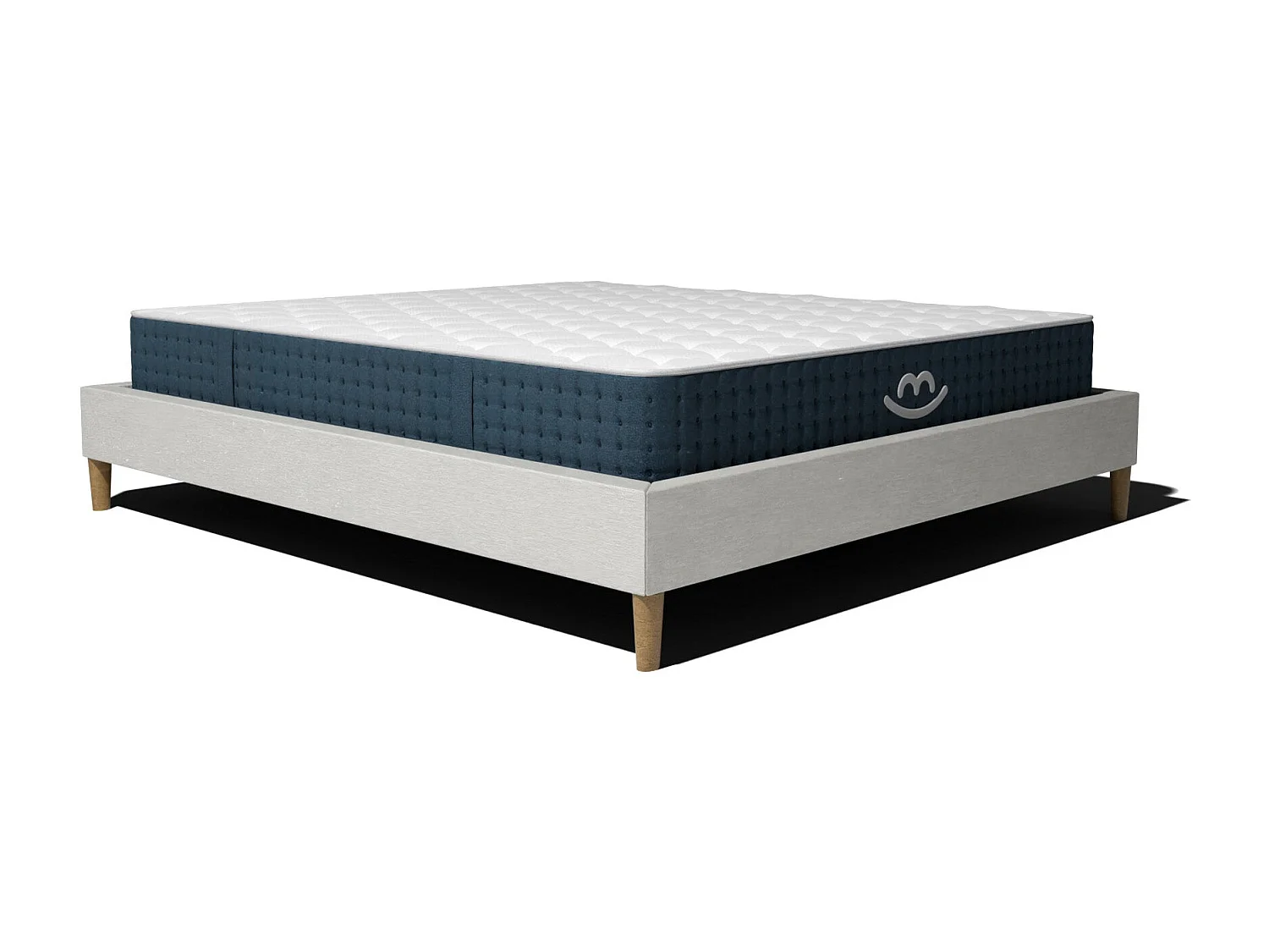 Pack sommier à latte et matelas hybride 80x200 épais 26cm