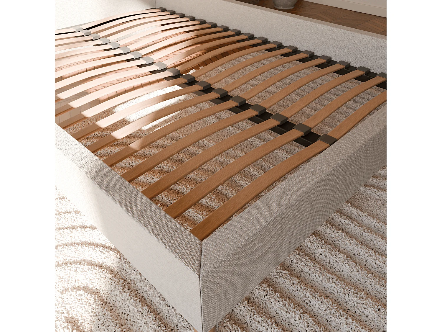 Pack sommier à latte et matelas hybride 80x200 épais 26cm