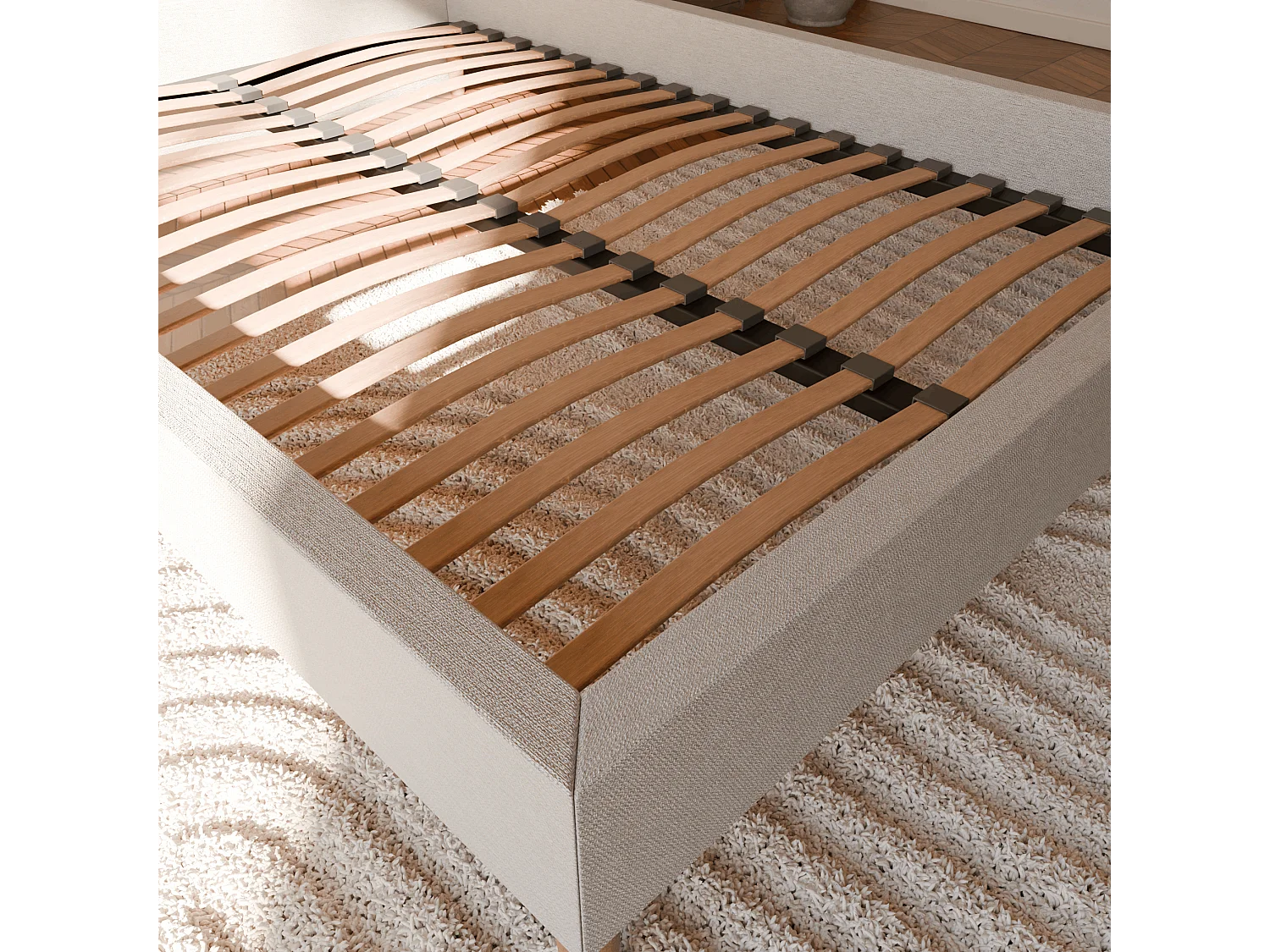 Pack sommier à latte et matelas hybride 80x200 épais 26cm