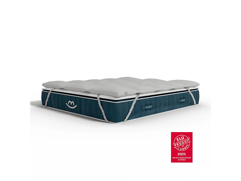 Matelas mémoire de forme et surmatelas 90x190 épais 30cm