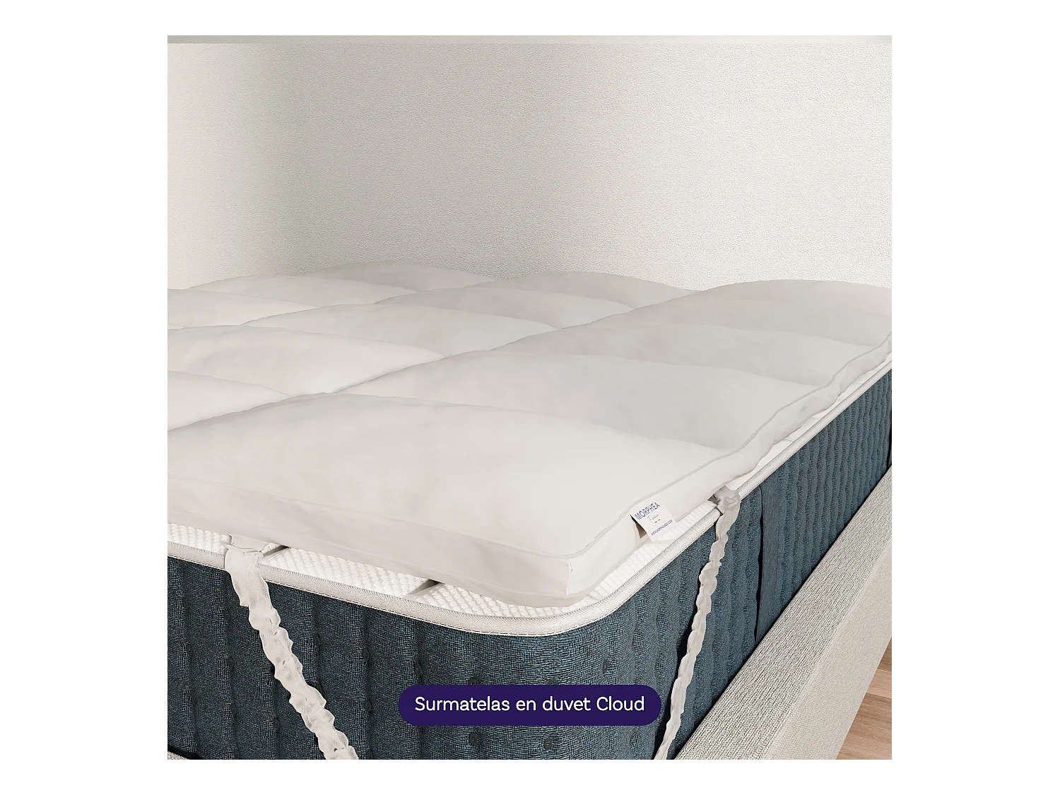 Matelas mémoire de forme et surmatelas 90x200 épais 25cm