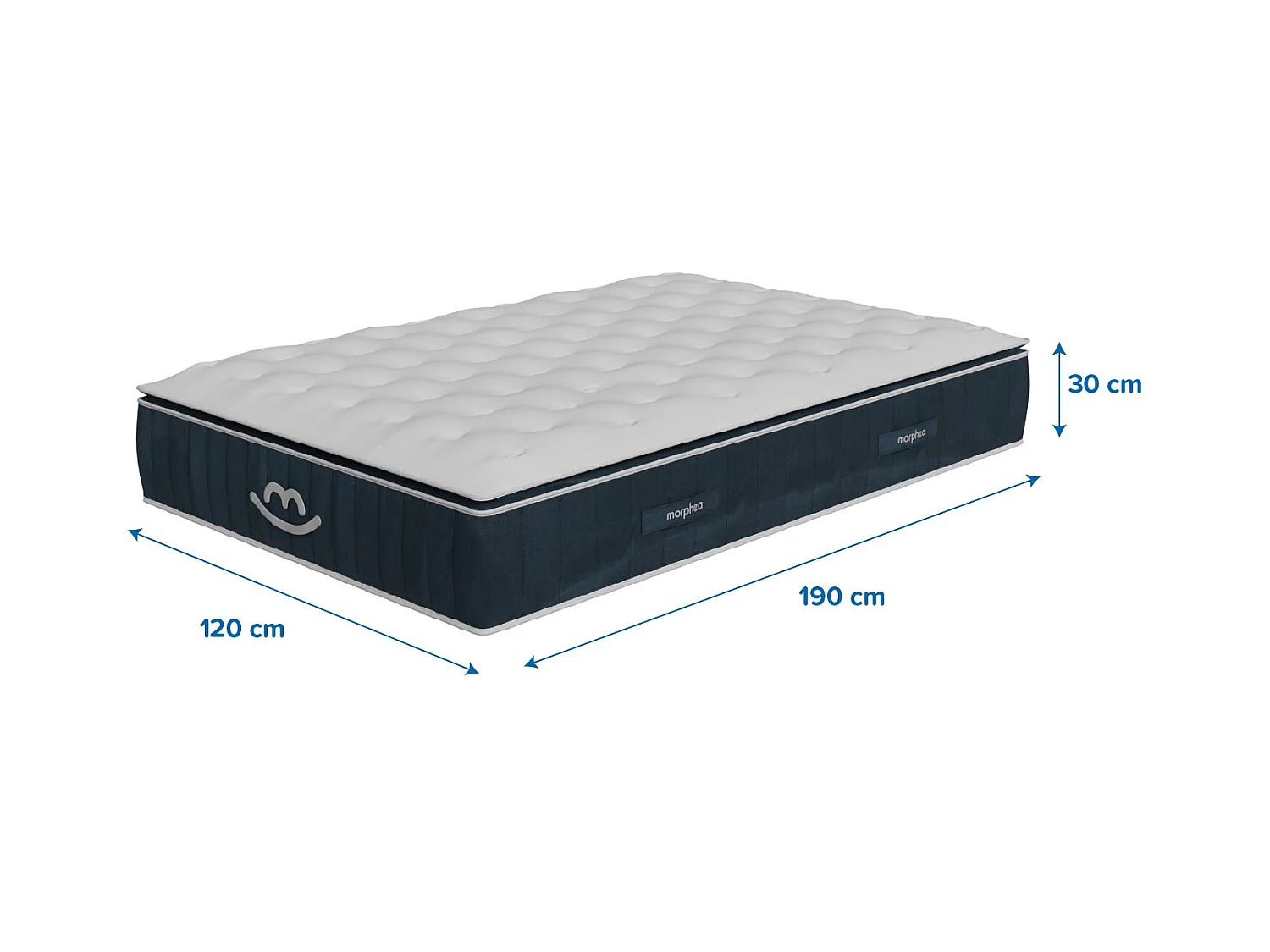 Matelas luxe hybride mémoire de forme 120x190 épais 30cm