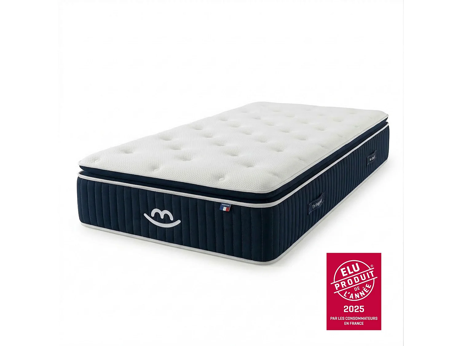 Matelas luxe hybride mémoire de forme 120x190 épais 30cm