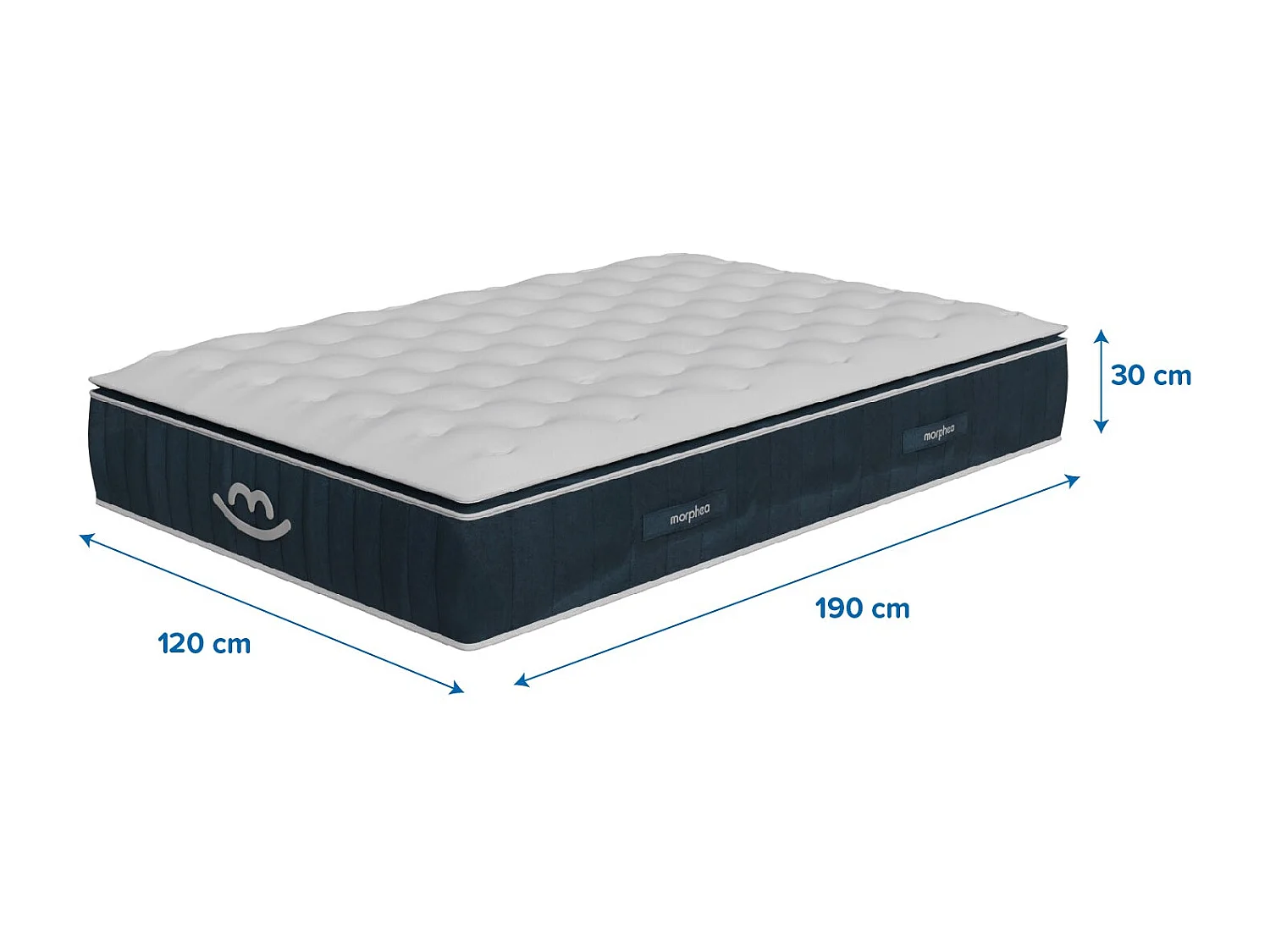 Matelas luxe hybride mémoire de forme 120x190 épais 30cm