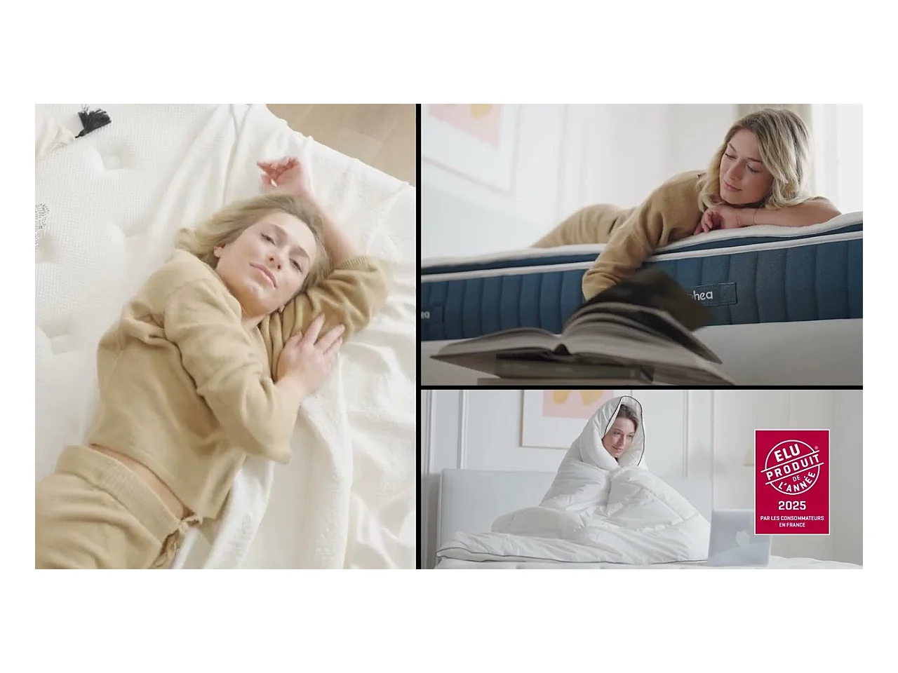 Matelas luxe hybride mémoire de forme 90x190 épais 30cm