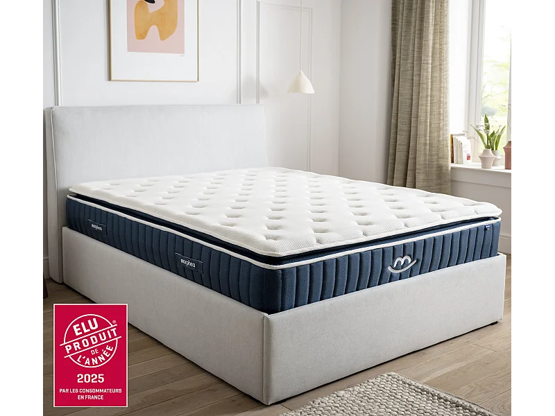 Matelas luxe hybride mémoire de forme 90x190 épais 30cm
