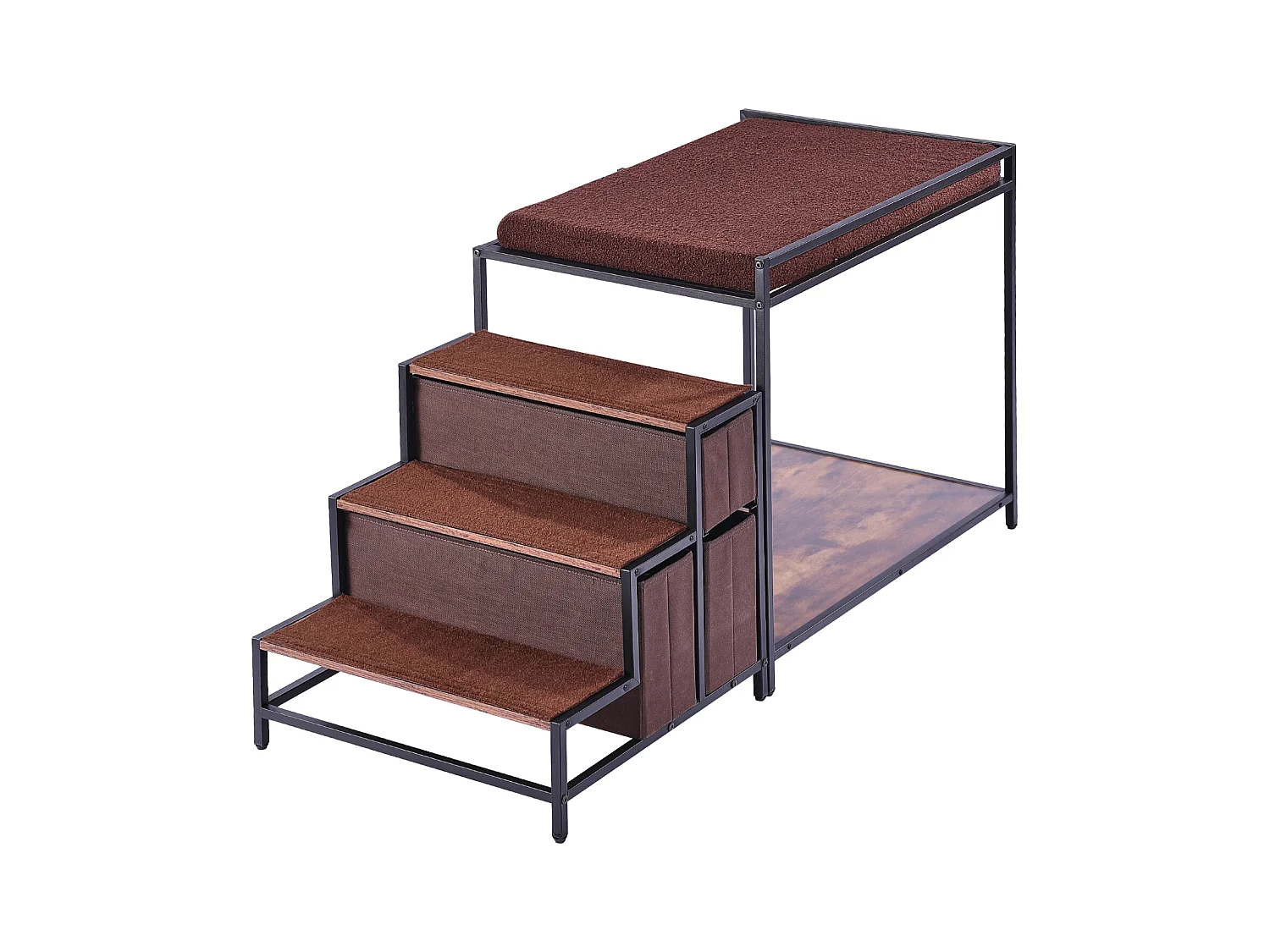 Cama Superpuesta SucceBuy para Mascotas, Percho de Ventana para Perro/Gato, Escaleras y Almacenamiento para Animales de Tamaño Mediano