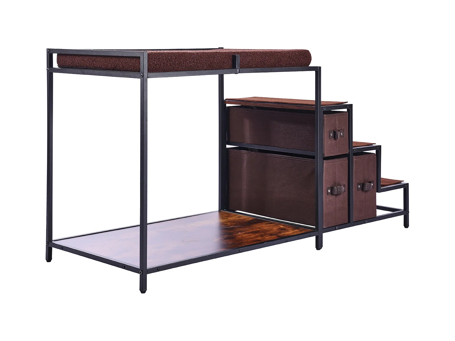 Cama Superpuesta SucceBuy para Mascotas, Percho de Ventana para Perro/Gato, Escaleras y Almacenamiento para Animales de Tamaño Mediano