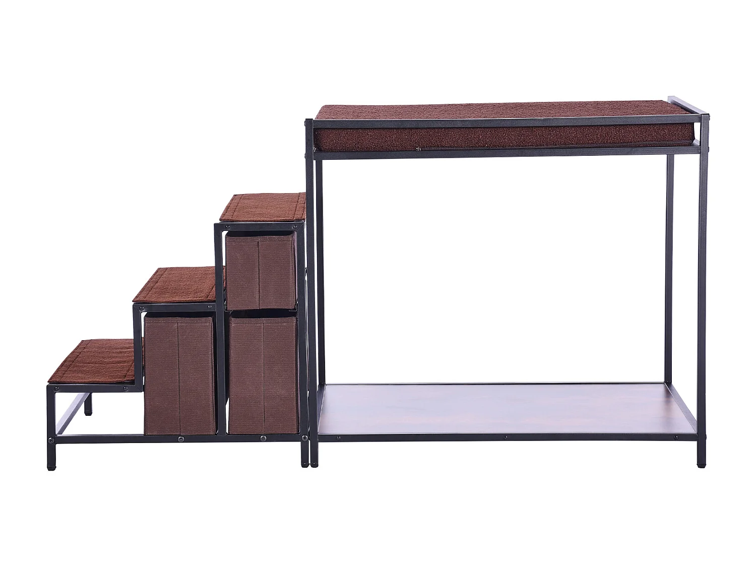 Lit Superposé SucceBuy pour Animaux de Compagnie, Perchoir de Fenêtre pour Chien/Chat, Escaliers et Rangement pour Animaux de Taille Moyenne