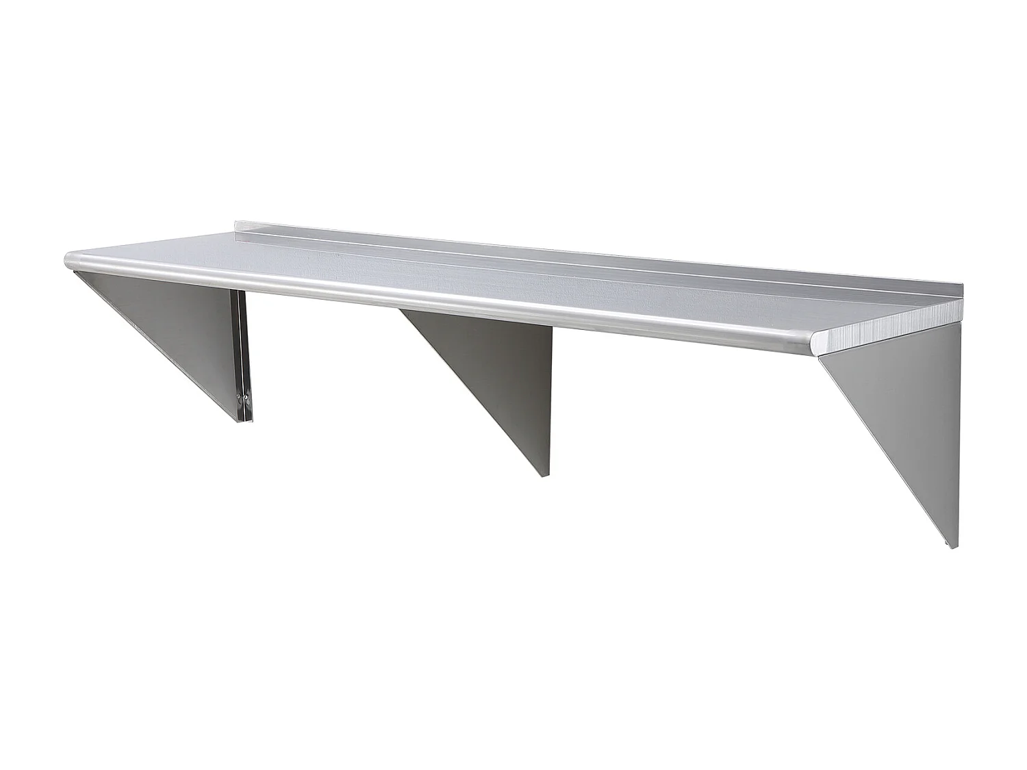 Étagère Murale SucceBuy en Acier Inoxydable, 183 x 46 cm, Rangement pour Cuisine et Restaurant