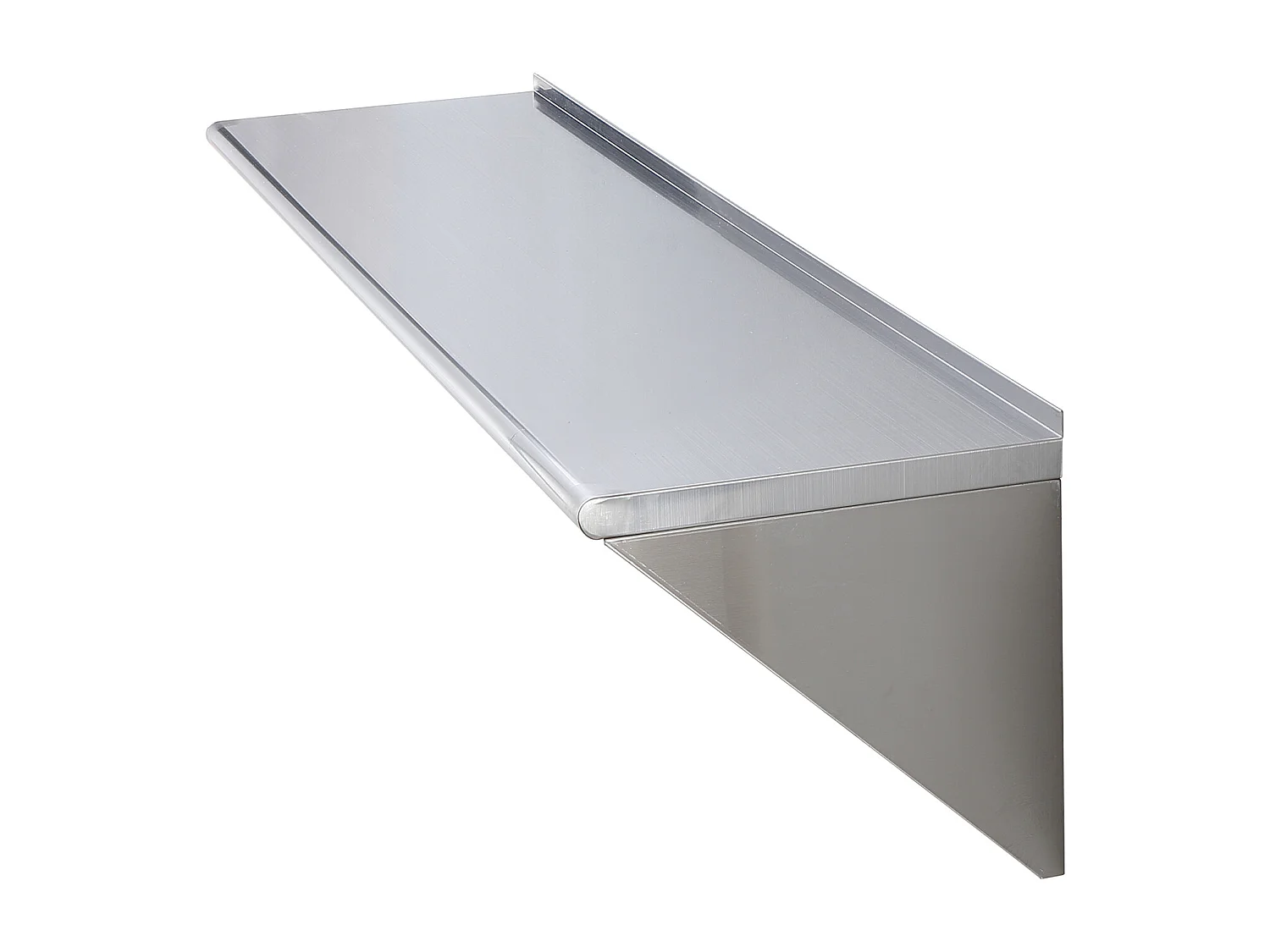 Étagère Murale SucceBuy en Acier Inoxydable, 183 x 46 cm, Rangement pour Cuisine et Restaurant