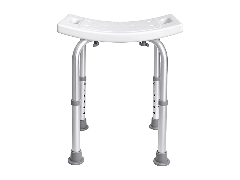 Assento de Duche SucceBuy Capacidade 159 kg, Cadeira de Duche Altura Ajustável, Antiderrapante