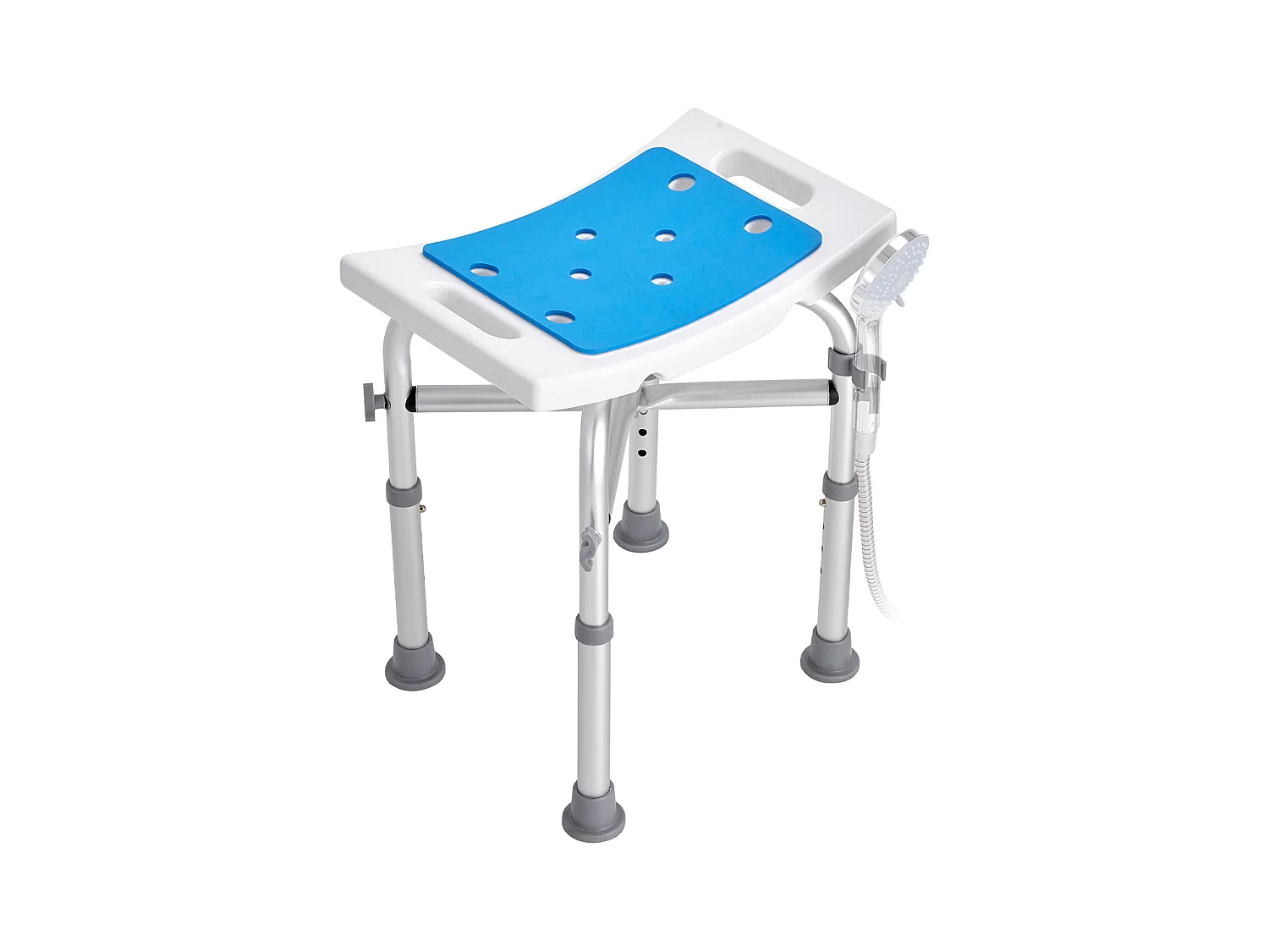 Siège de Douche SucceBuy, Tabouret de Bain Antidérapant, Capacité 227 kg, Chaise de Douche Réglable, pour Personnes Âgées et Handicapées