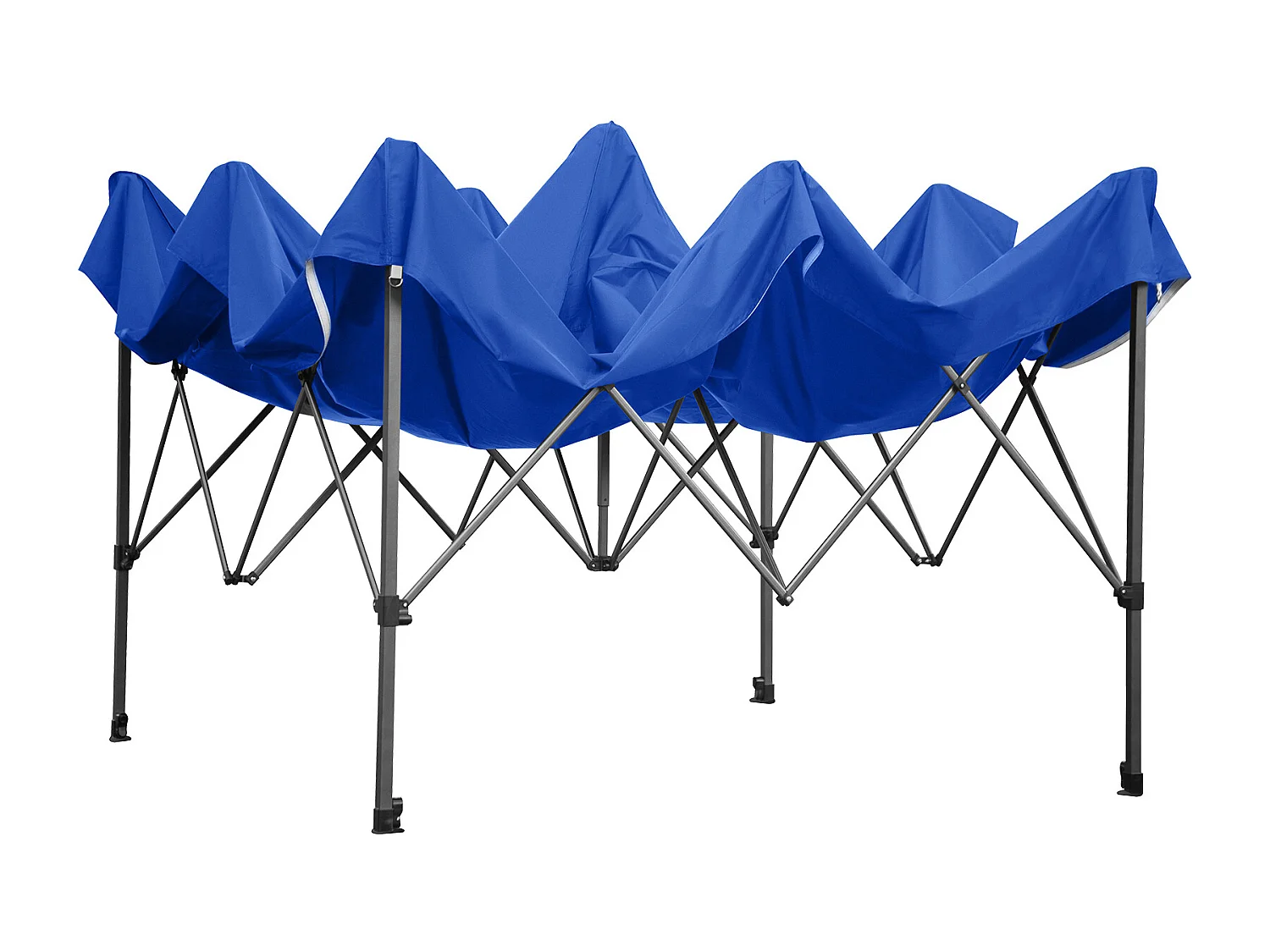 Tente à Baldaquin SucceBuy Escamotable, 305 x 305 cm, Belvédère Extérieur avec Parois Latérales, Bleu