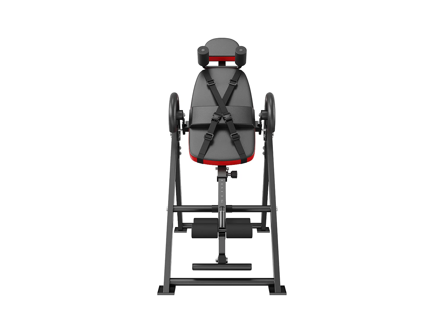 Table d'Inversion SucceBuy, Civière Dorsale de Décompression Robuste, Capacité de 136 kg, Banc d'Inversion Pliable, Rouge/Noir