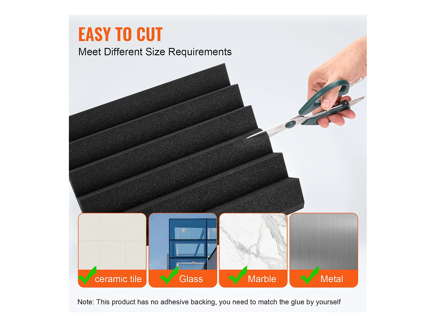 Panneaux en Mousse Acoustique SucceBuy Lot de 36 Panneaux en Mousse Acoustique 30.48 x 30.48 x 5.08 cm pour Studio