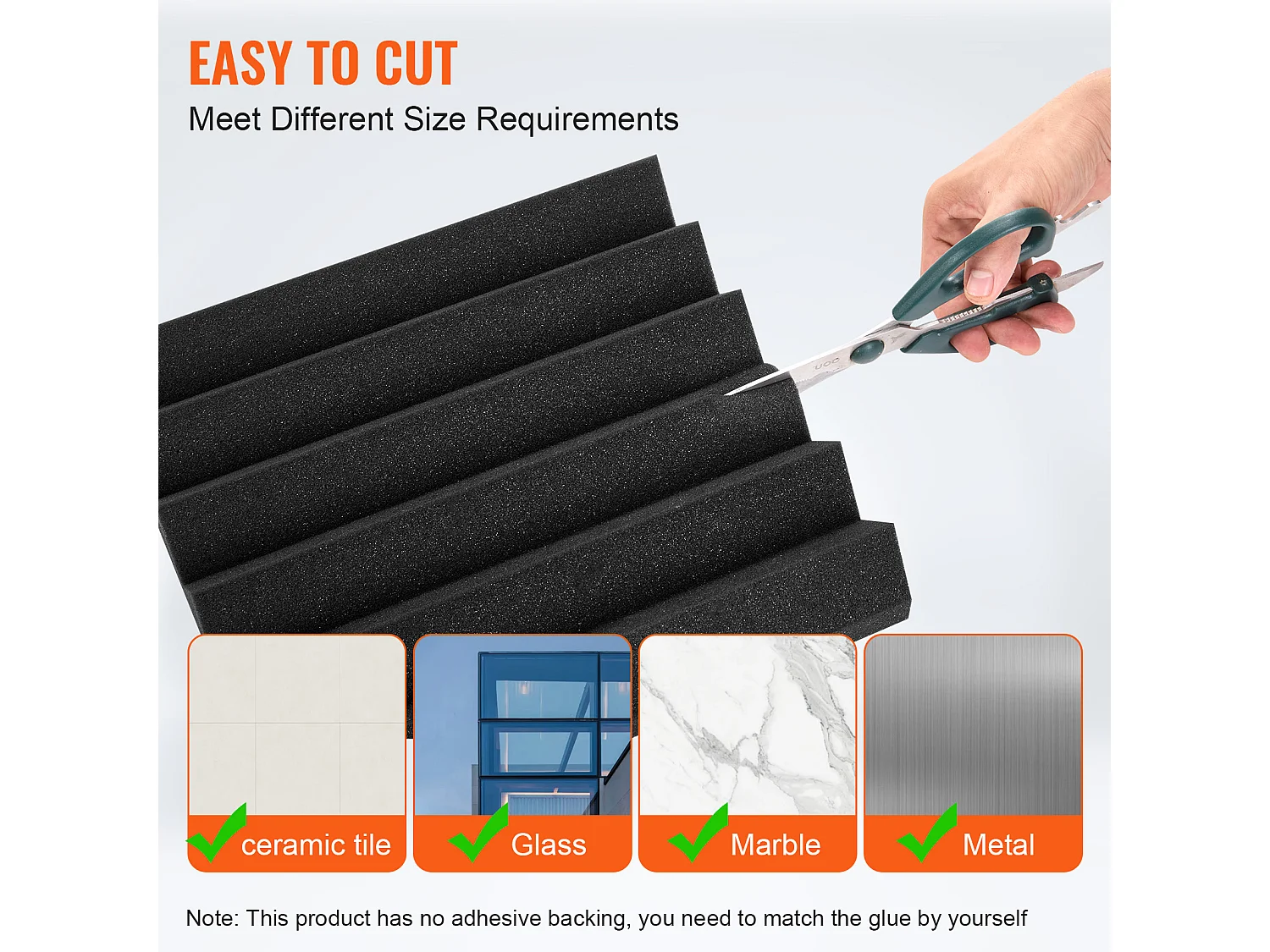 Panneaux en Mousse Acoustique SucceBuy Lot de 36 Panneaux en Mousse Acoustique 30.48 x 30.48 x 5.08 cm pour Studio