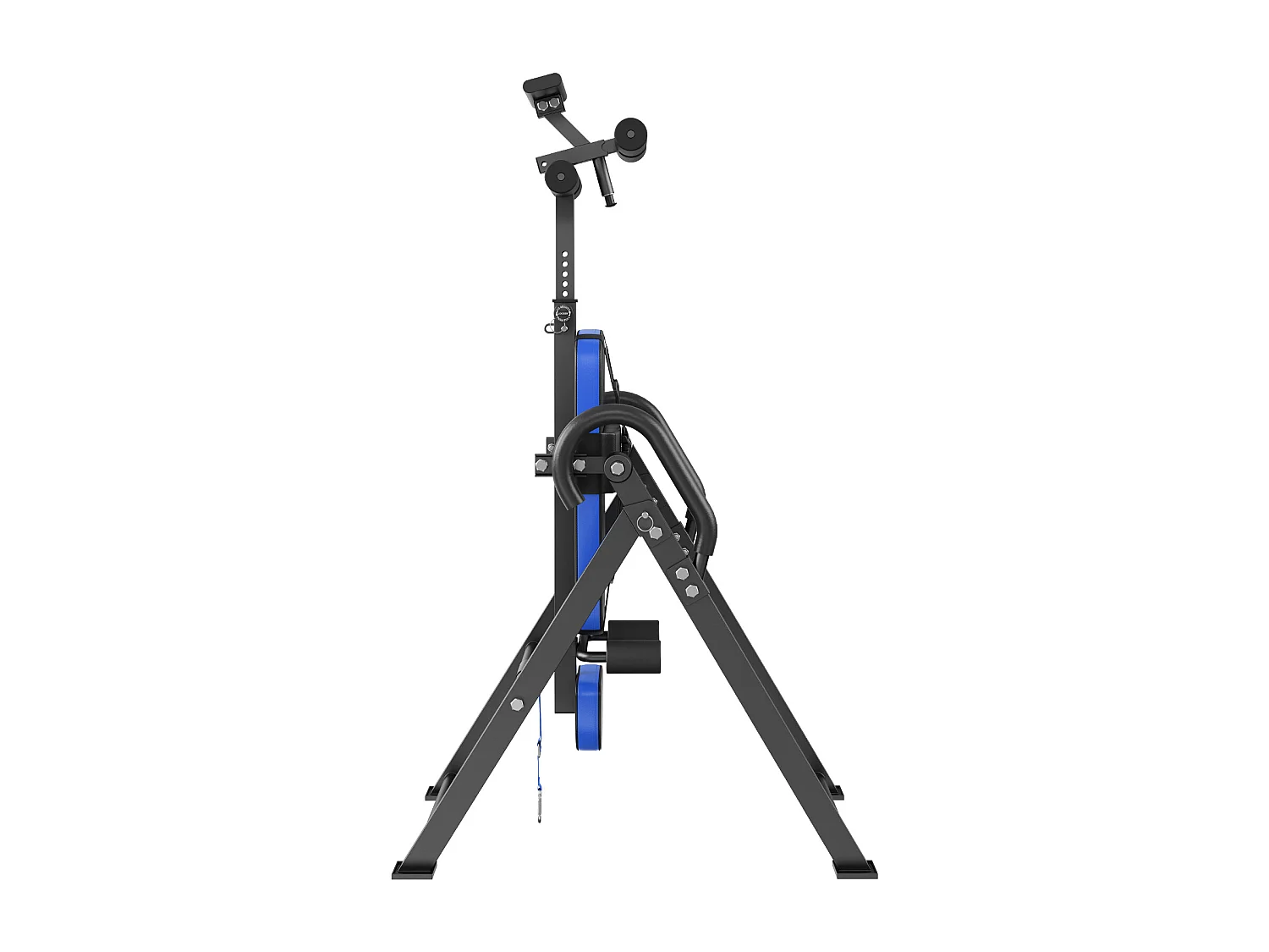 Table d'Inversion SucceBuy Capacité de 136 kg, Équipement de Musculation Pliable, Bleu/Noir