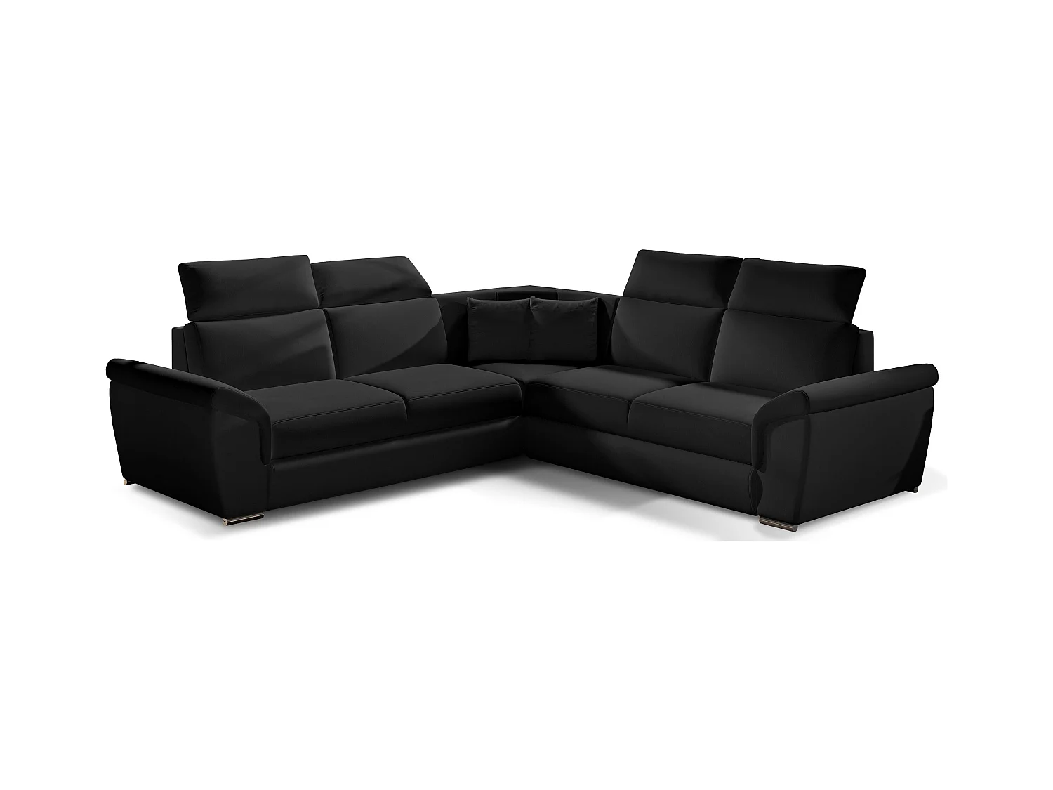 Canapé d'angle réversible et convertible simili cuir Neo 266cm