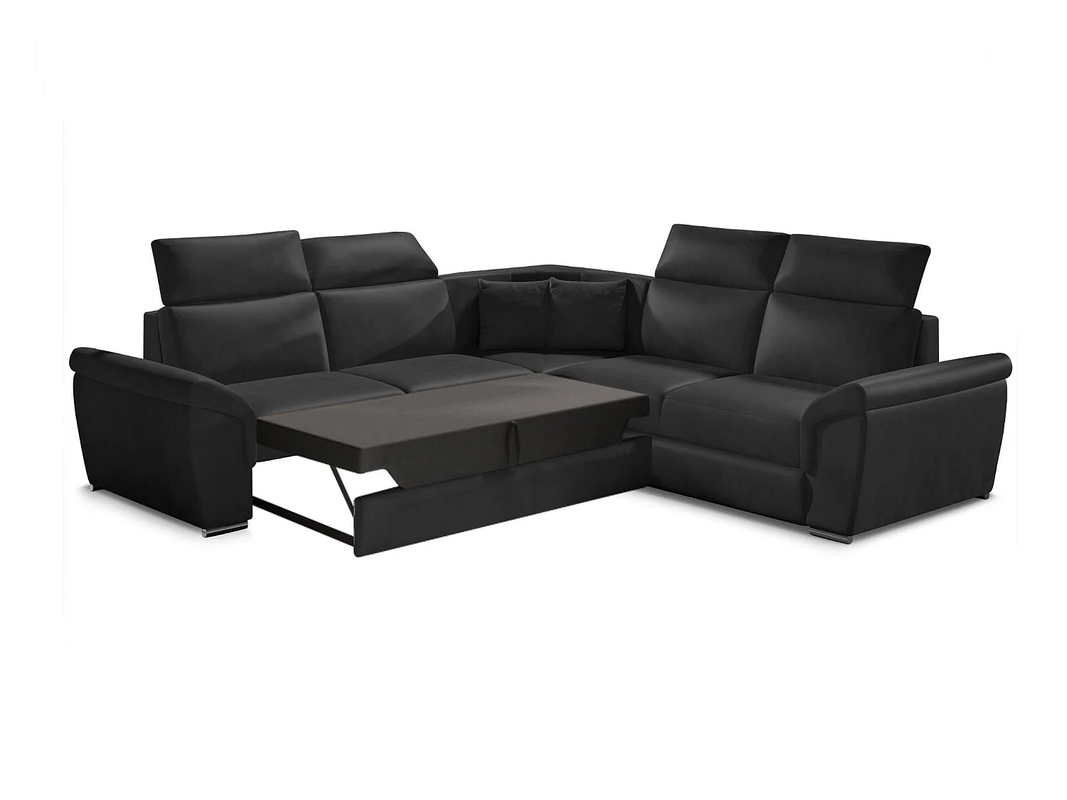 Canapé d'angle réversible et convertible simili cuir Neo 266cm