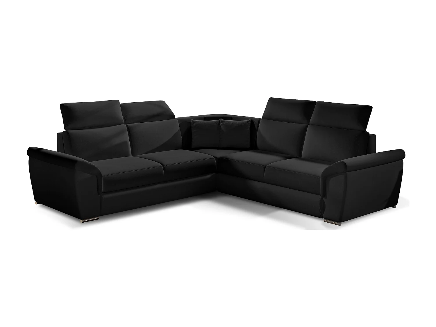 Canapé d'angle réversible et convertible simili cuir Neo 266cm