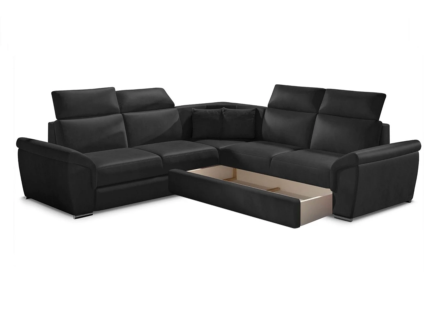 Canapé d'angle réversible et convertible simili cuir Neo 266cm