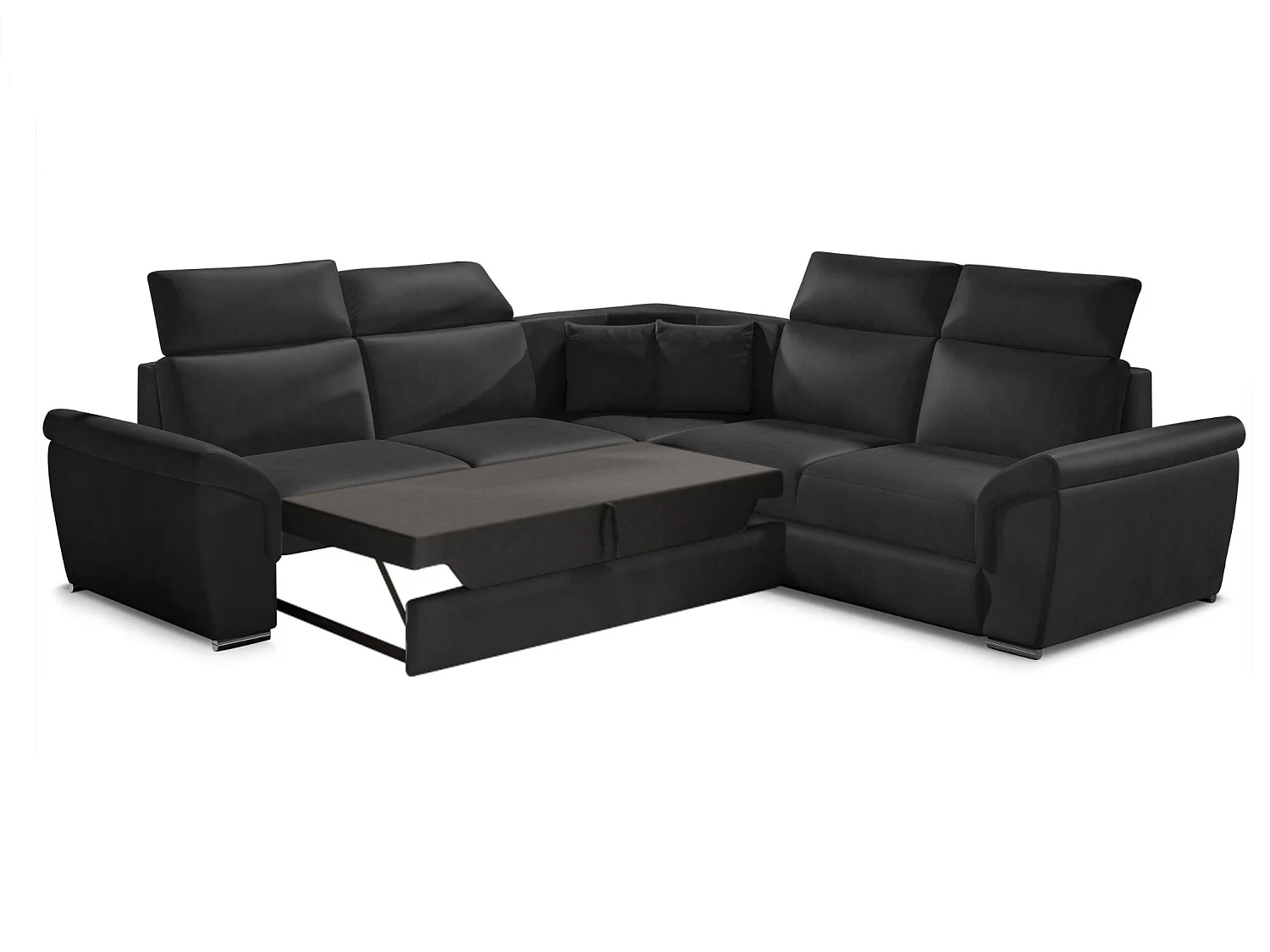 Canapé d'angle réversible et convertible simili cuir Neo 266cm