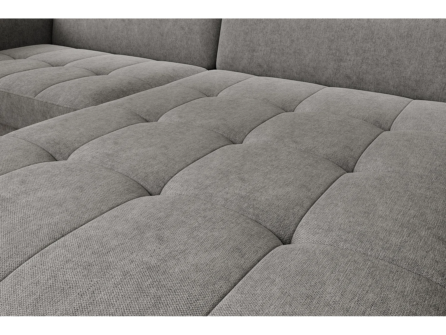 Petit canapé d’angle convertible tissu Kunder-Gris-angle droit