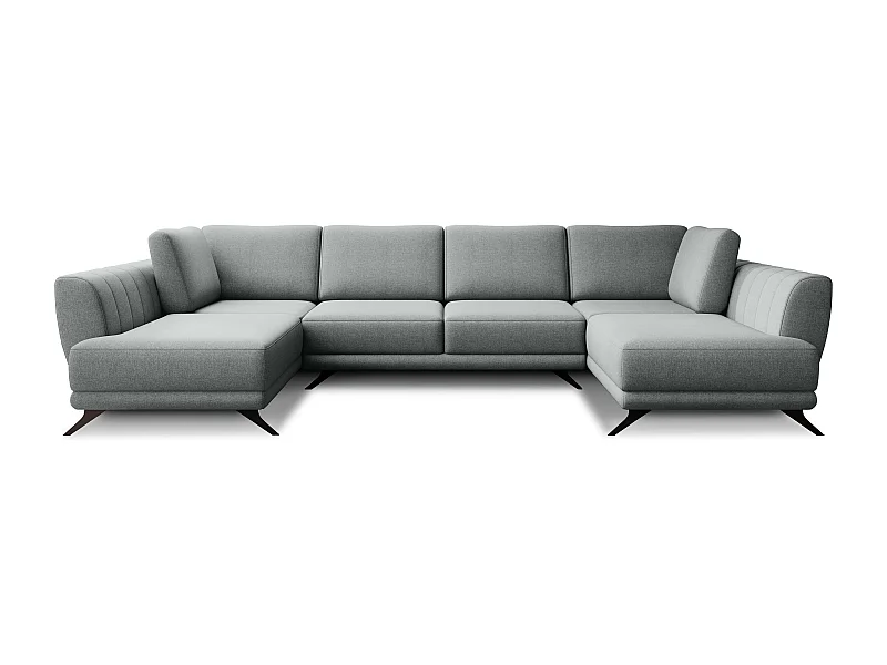 Canapé panoramique LARGOS – Tissu-Gris