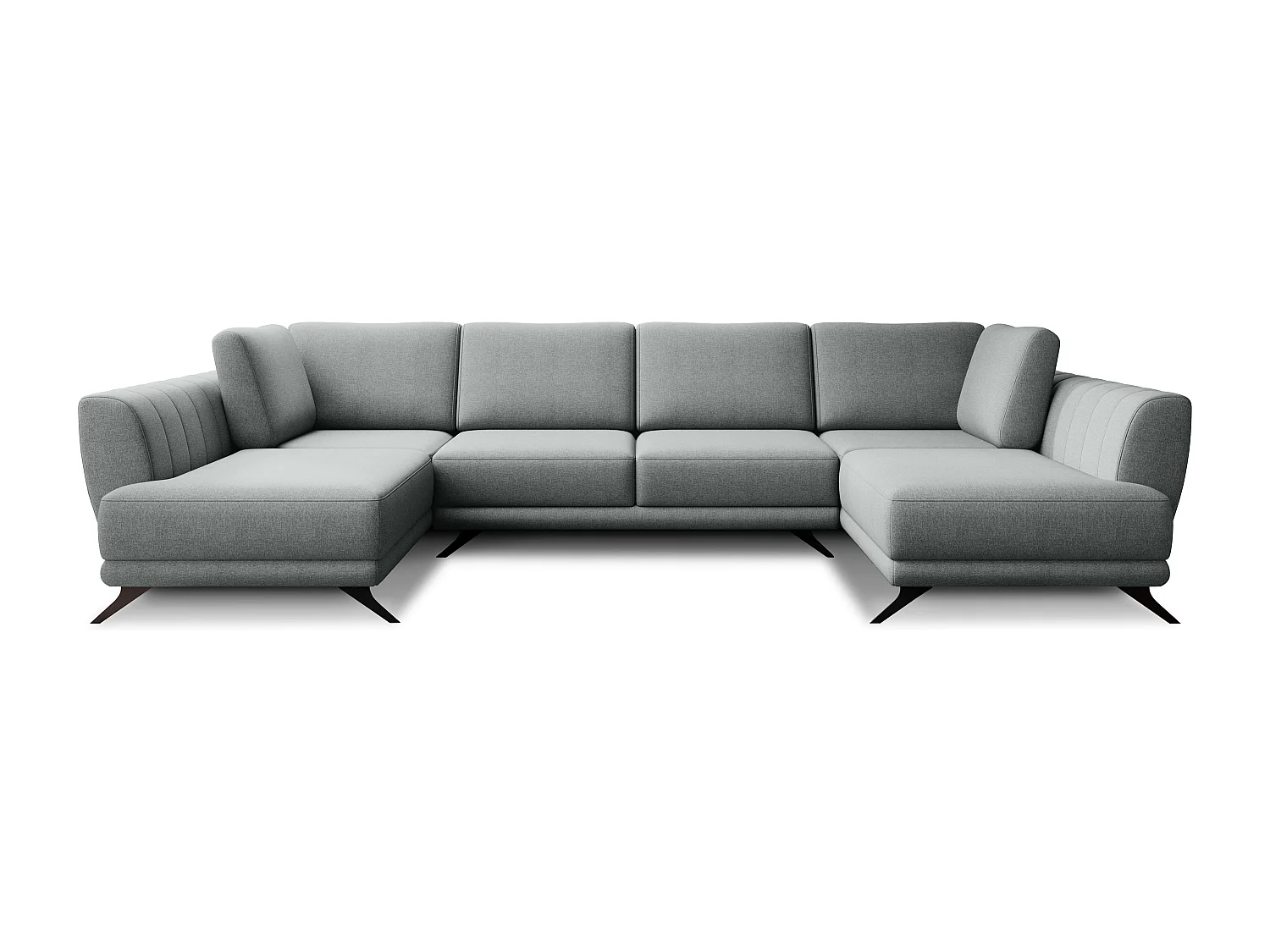 Canapé panoramique LARGOS – Tissu-Gris