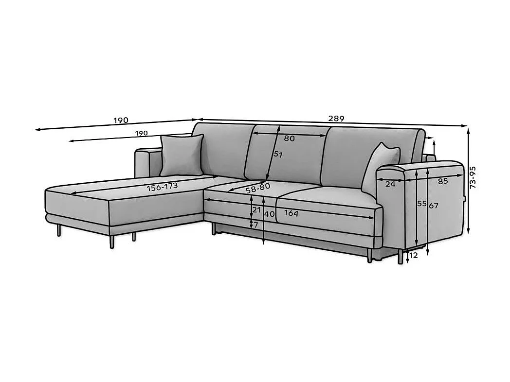 Canapé d'angle convertible velours DAVINA - Coffre et pieds métal noir-Vert foncé-angle gauche